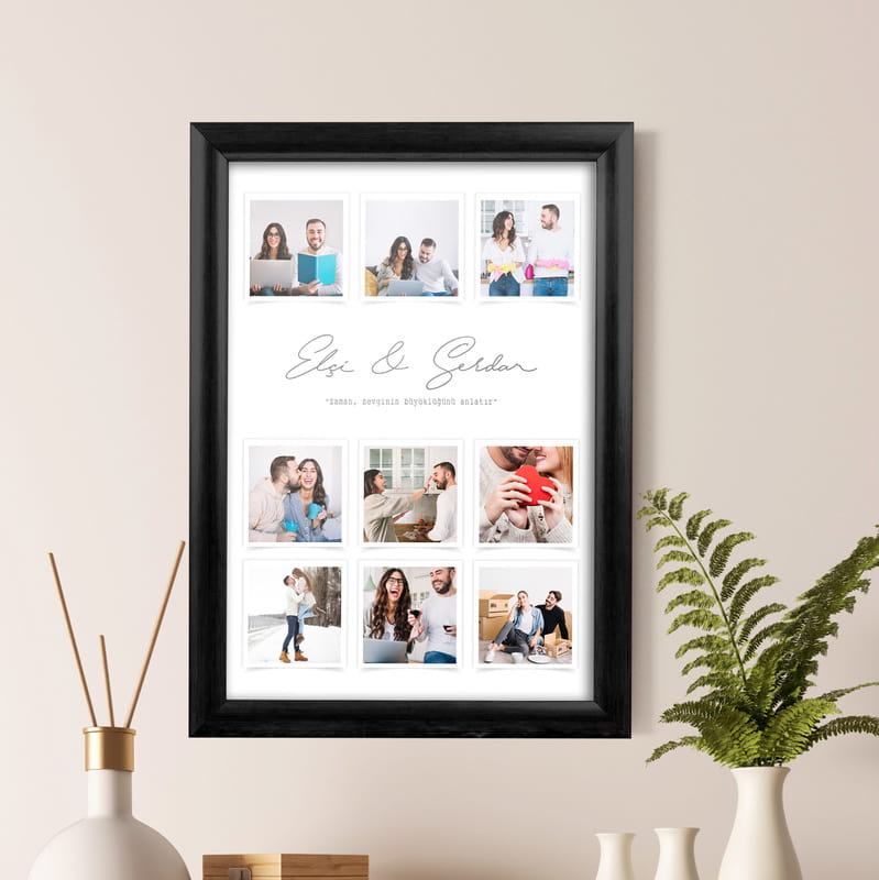 9 Fotoğraf Baskılı Hediye Çerçeve