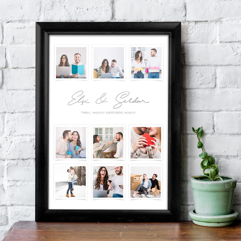 9 Fotoğraf Baskılı Hediye Çerçeve