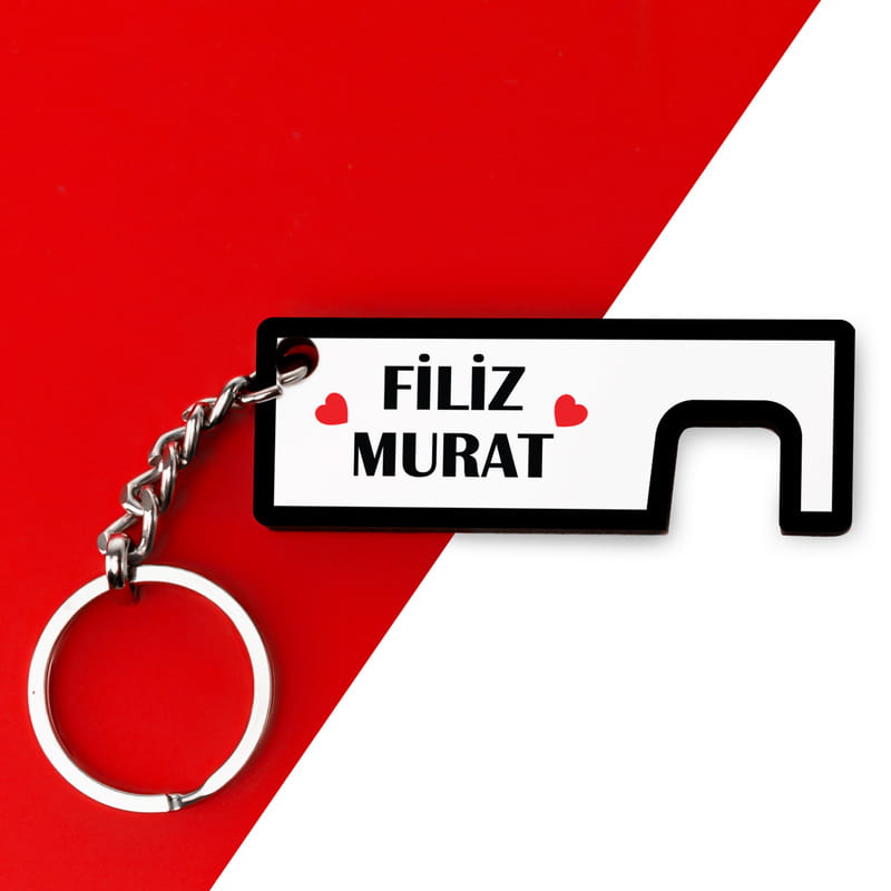 Akıllı Telefon Tutuculu İsimli Anahtarlık