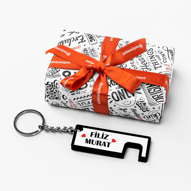 Akıllı Telefon Tutuculu İsimli Anahtarlık