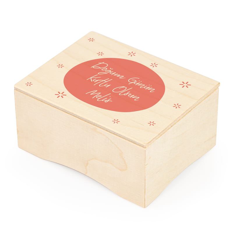 Arkadaşa Doğum Günü Hediyesi Mesaj Yazılı Ahşap Müzik Kutusu