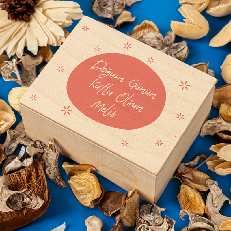 Arkadaşa Doğum Günü Hediyesi Mesaj Yazılı Ahşap Müzik Kutusu