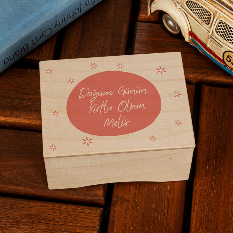 Arkadaşa Doğum Günü Hediyesi Mesaj Yazılı Ahşap Müzik Kutusu