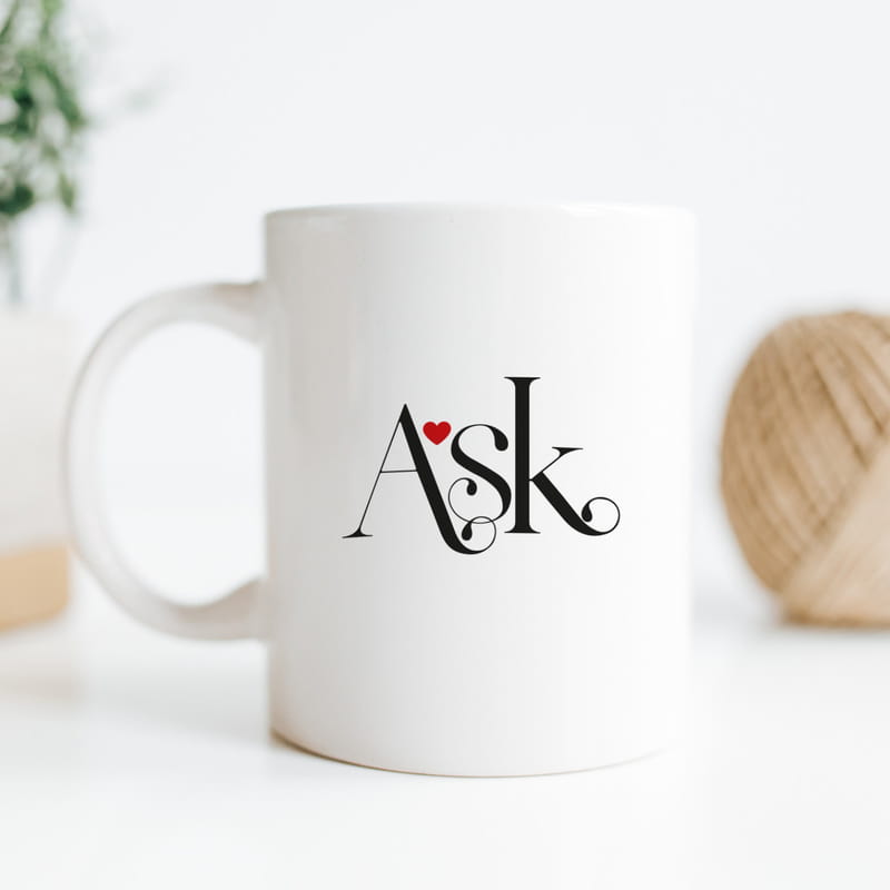 Aşk Mesajlı Sevgiliye Hediye İsme Özel Kupa Bardak