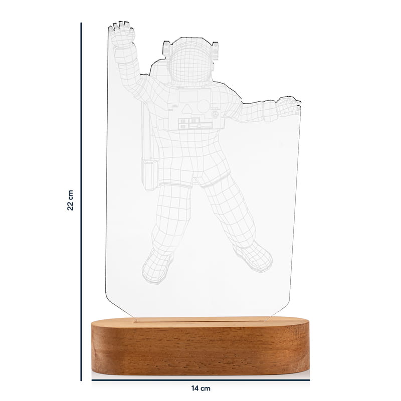 Astronot Tasarımlı 3d Led Lamba