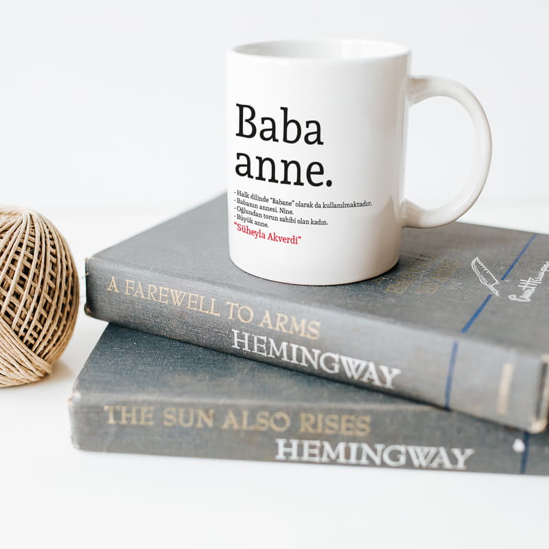 Babaanne Anlamlı Anneler Günü Hediyesi Porselen Kupa Bardak
