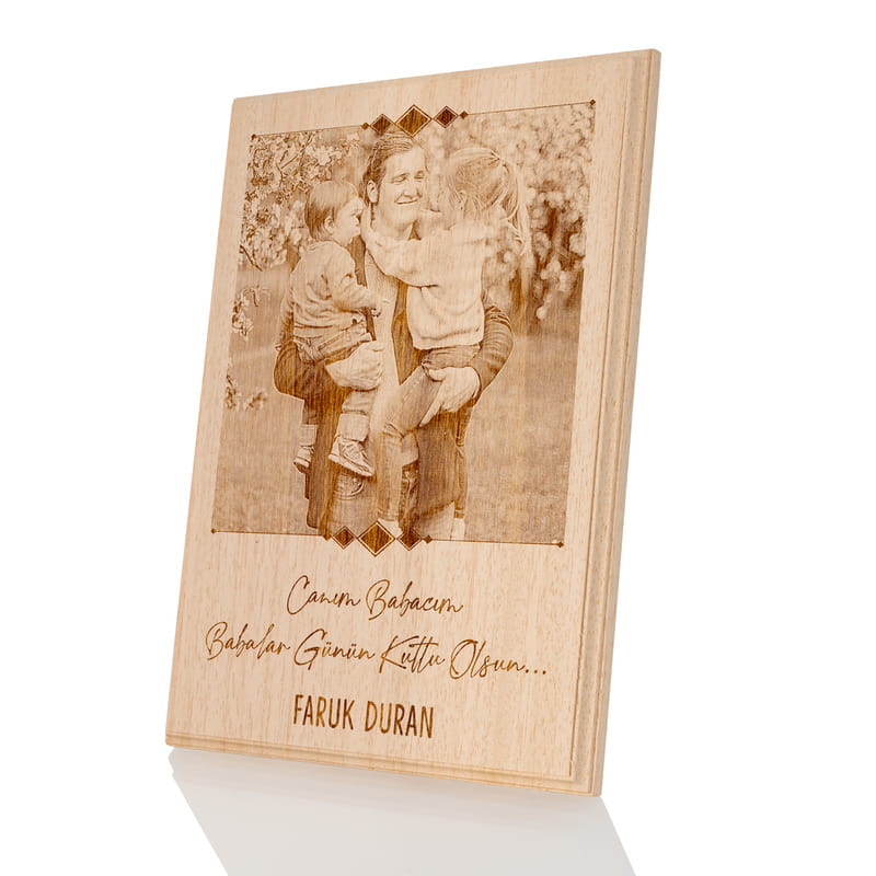 Babalar Günü Hediyesi Fotoğraf Baskılı Ahşapfoto