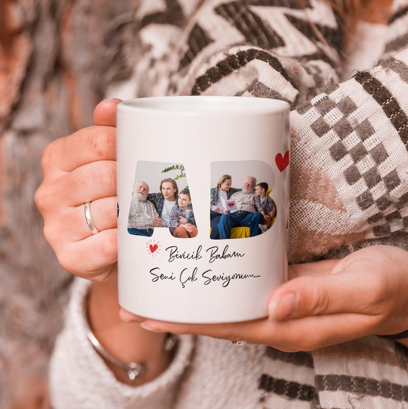 BABA Fotoğraflı Kupa Bardak