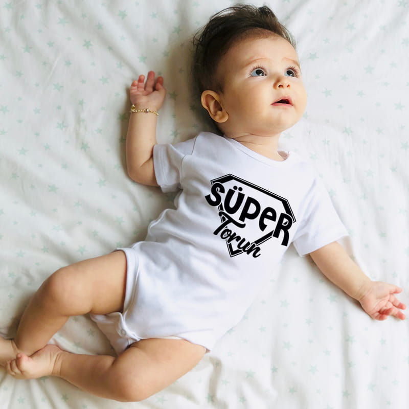 Dedeye Hediye Dede Torun İkili Tişört Body Kombini - %100 Pamuklu Kumaş