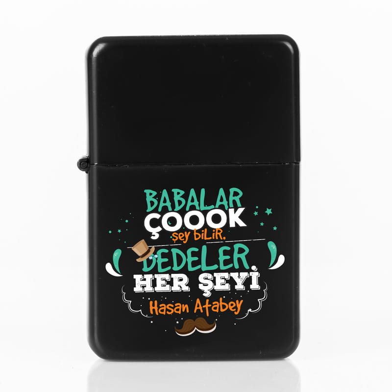 Dedeye Hediye Metal Çakmak Seti