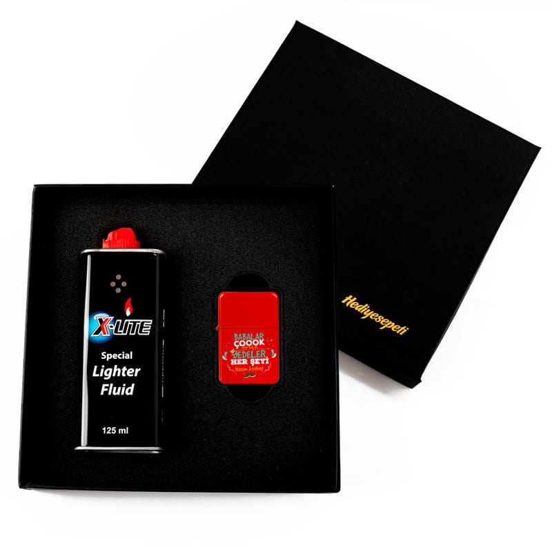 Dedeye Hediye Metal Çakmak Seti