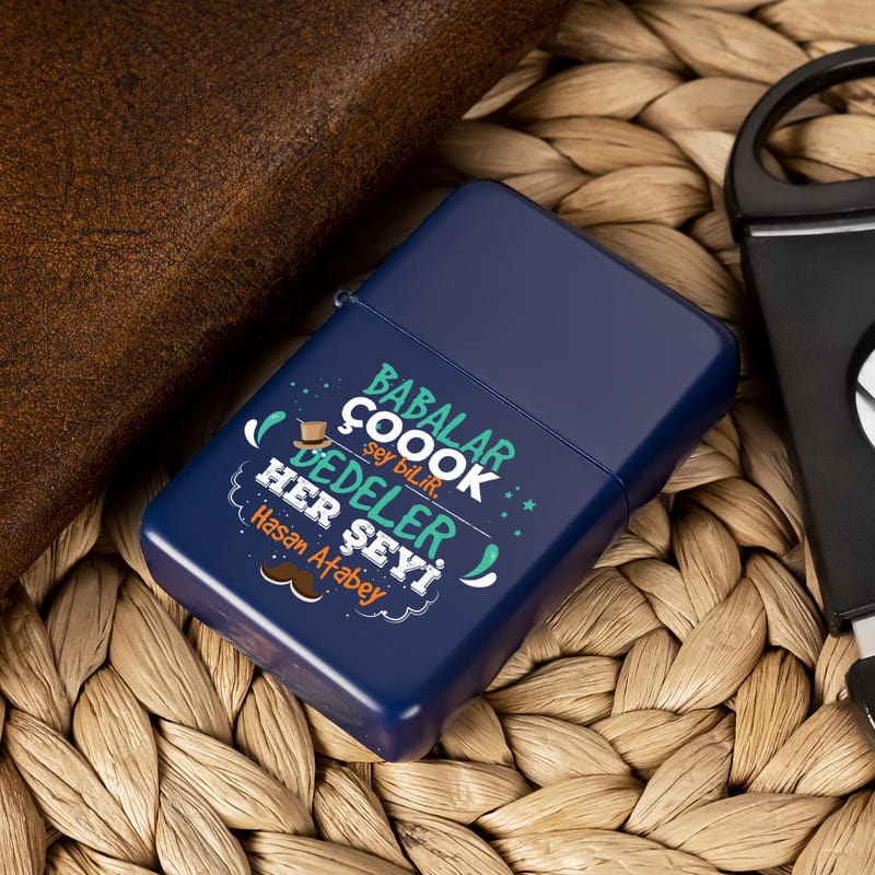 Dedeye Hediye Metal Çakmak Seti