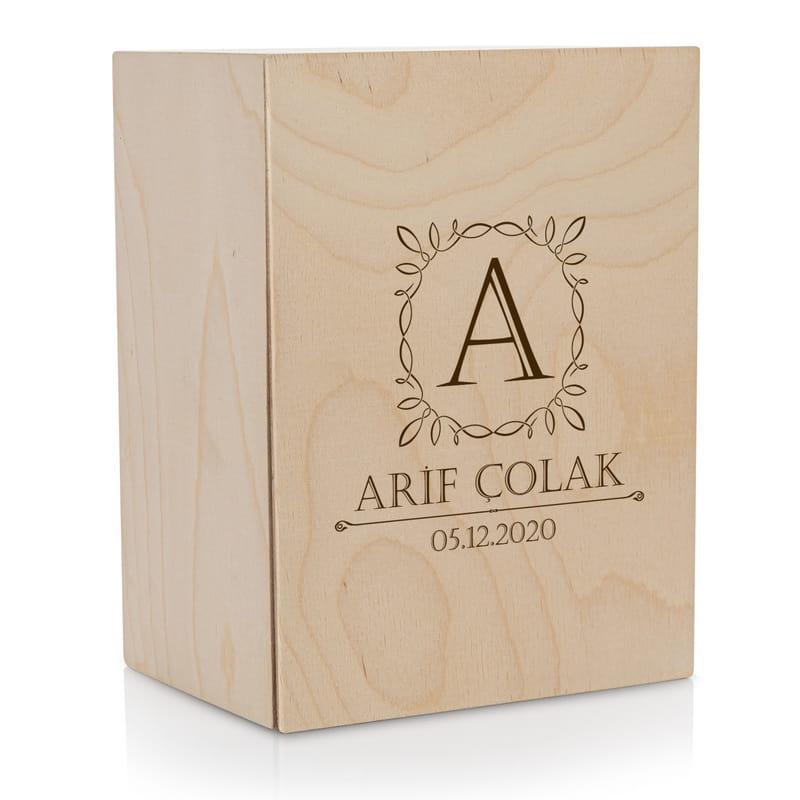 Doğum Günü Hediyesi Ahşap Kutulu Viski Kadeh Seti