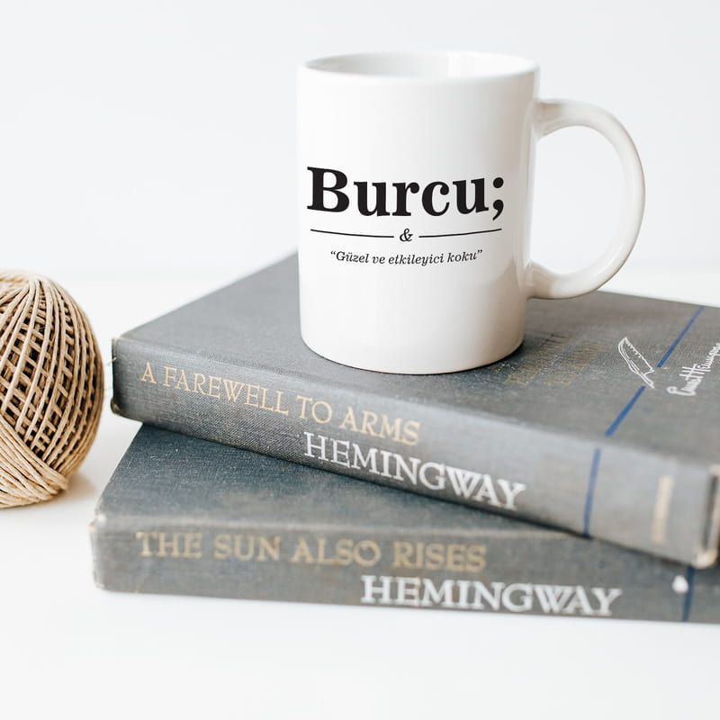 İsim Ve Anlamı Yazılı Hediye Kupa Bardak