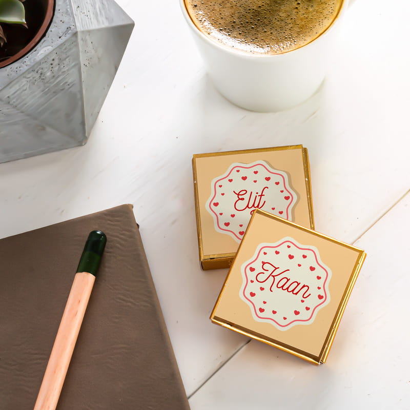 İsme Özel Sevgililer Günü Çikolata Kutusu