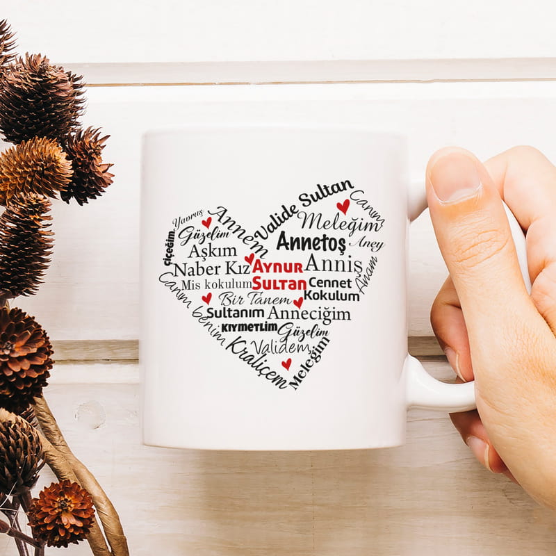 Kişiye Özel Anne Hitapları Esprili Hediye Kupa Bardak