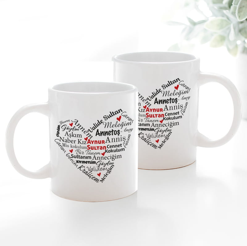 Kişiye Özel Anne Hitapları Esprili Hediye Kupa Bardak