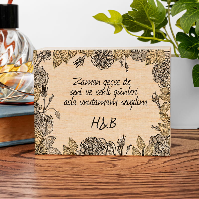 Kişiye Özel En Güzel Aşk Mesajlı Ahşap Müzik Kutusu