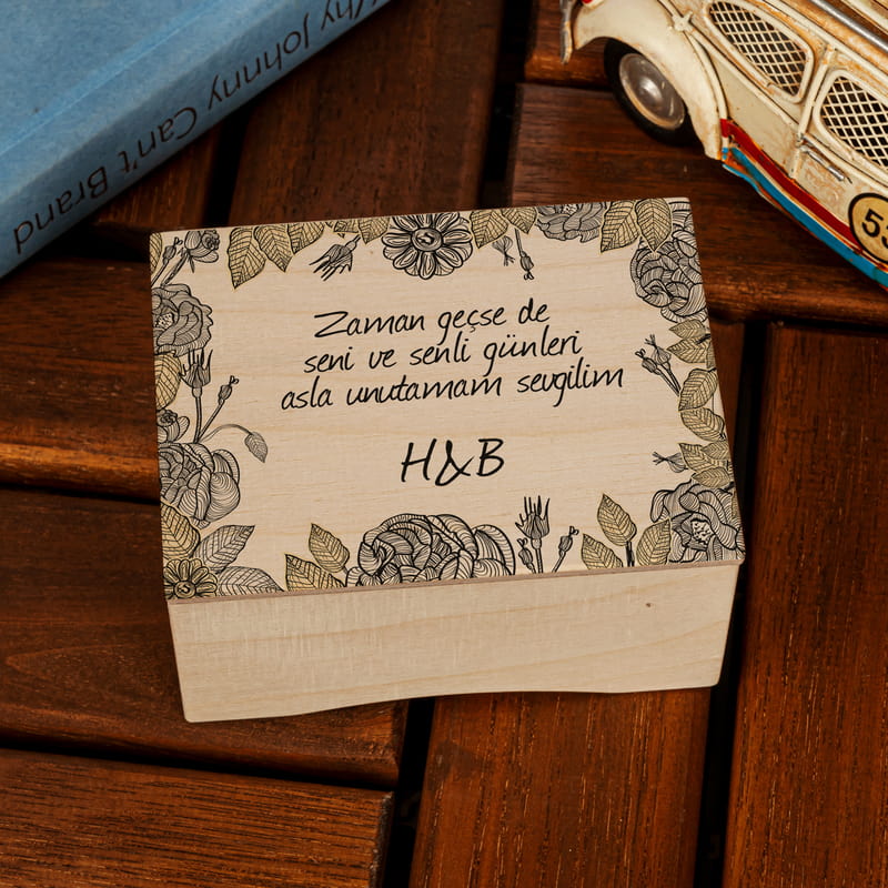 Kişiye Özel En Güzel Aşk Mesajlı Ahşap Müzik Kutusu