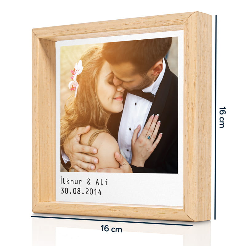 Kişiye Özel Fotoğraf Baskılı Minimal Ahşap Tablo