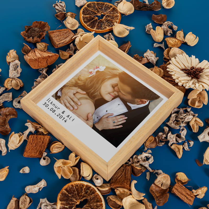 Kişiye Özel Fotoğraf Baskılı Minimal Ahşap Tablo