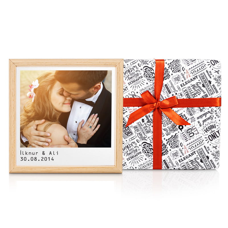 Kişiye Özel Fotoğraf Baskılı Minimal Ahşap Tablo