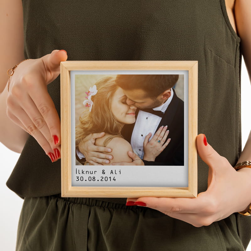 Kişiye Özel Fotoğraf Baskılı Minimal Ahşap Tablo