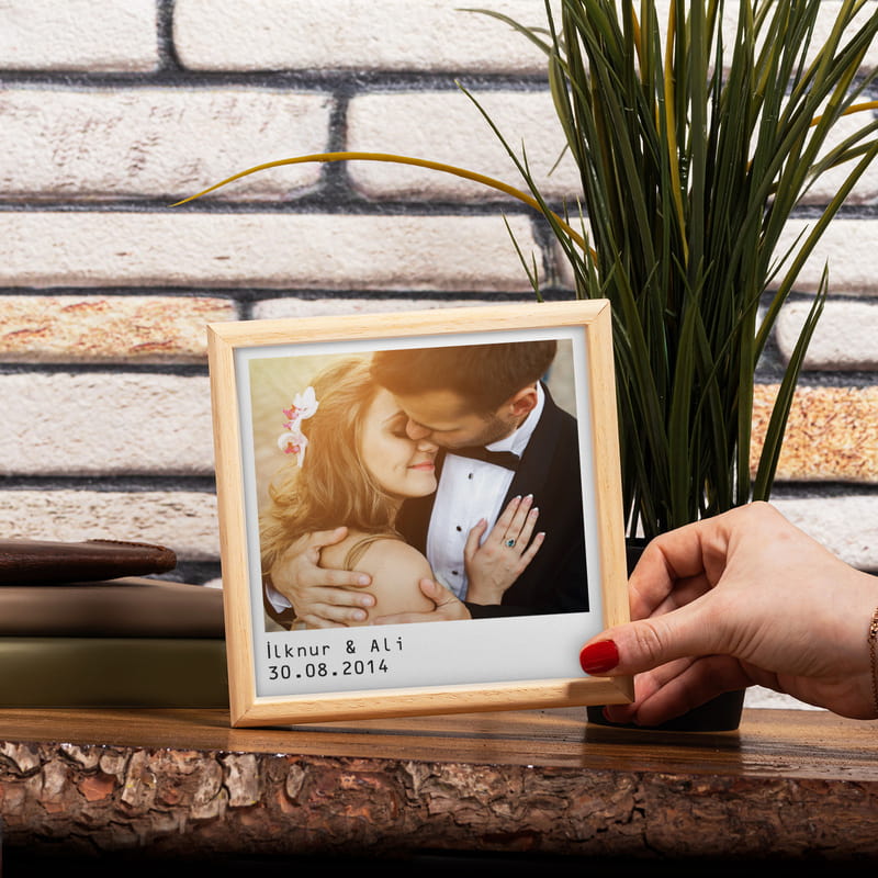 Kişiye Özel Fotoğraf Baskılı Minimal Ahşap Tablo