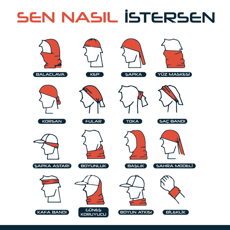 Kız Arkadaşa Hediye Buff Bandana Maske