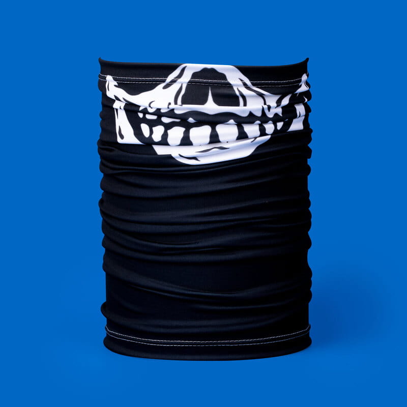 Kuru Kafa Tasarımlı İskelet Ağız Bandana Maske