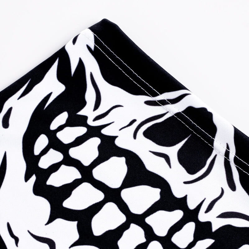 Kuru Kafa Tasarımlı İskelet Ağız Bandana Maske