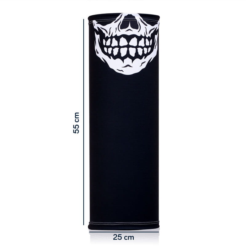 Kuru Kafa Tasarımlı İskelet Ağız Bandana Maske