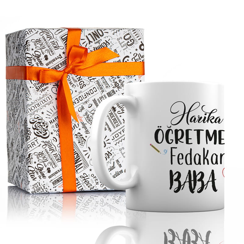 Öğretmen Babaya Hediye Esprili Kupa Bardak