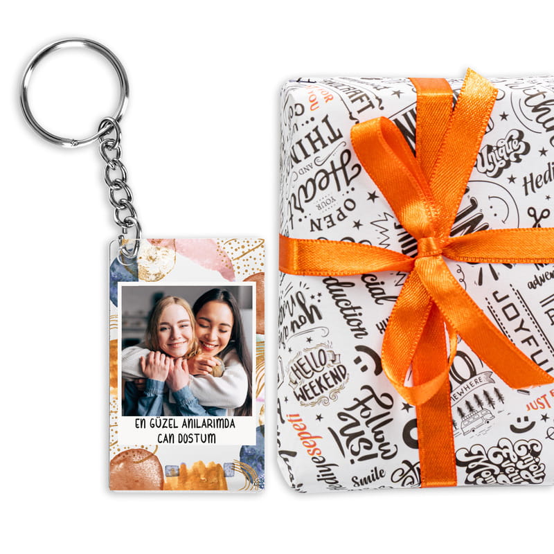 Fotoğraf Baskılı Şeffaf Anahtarlık