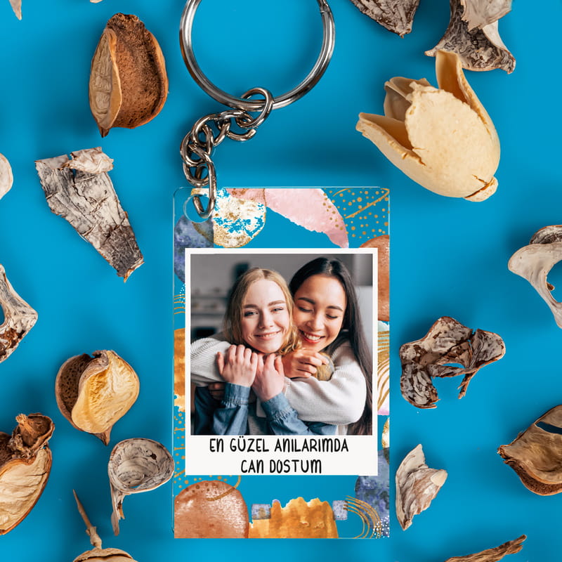 Fotoğraf Baskılı Şeffaf Anahtarlık