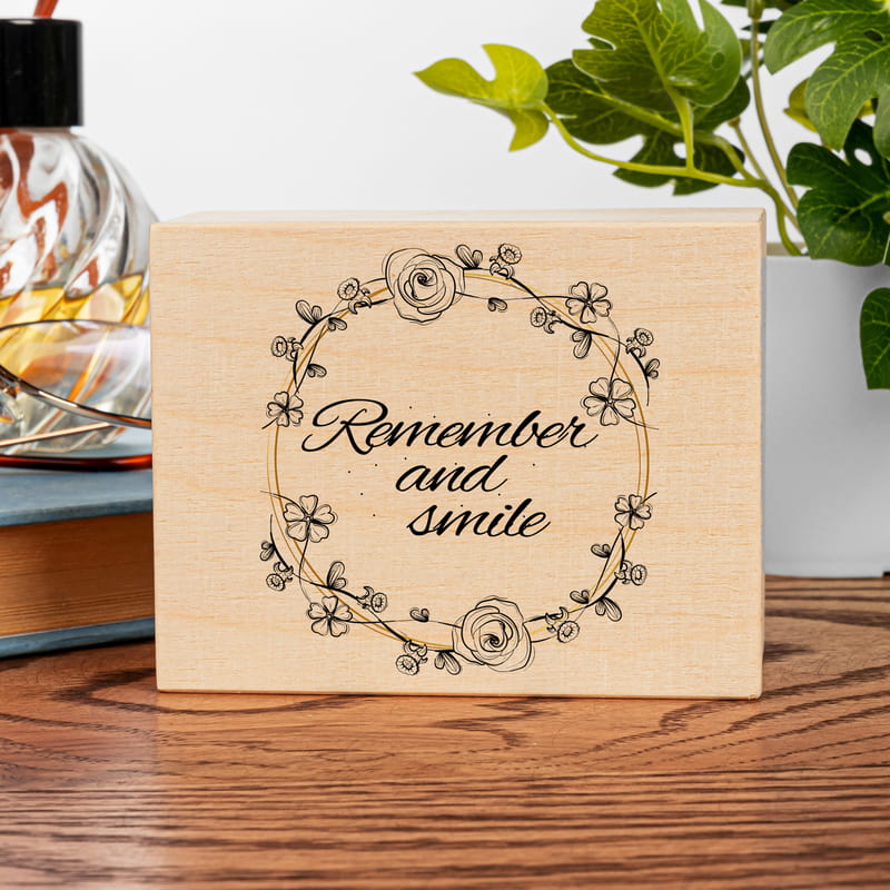Remember And Smile Güzel Anılar Ahşap Müzik Kutusu