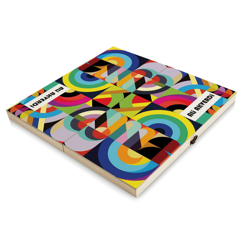 Retro Tasarımlı İsme Özel El Yapımı Tavla Seti