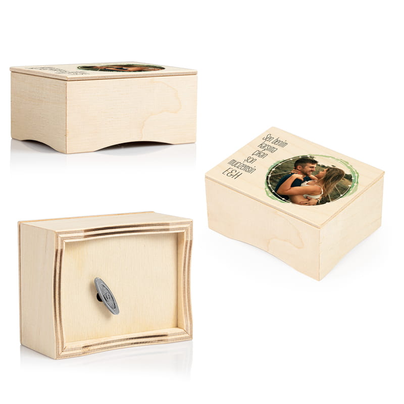 Sevgiliye Hediye Aşk Mesajlı Ahşap Müzik Kutusu