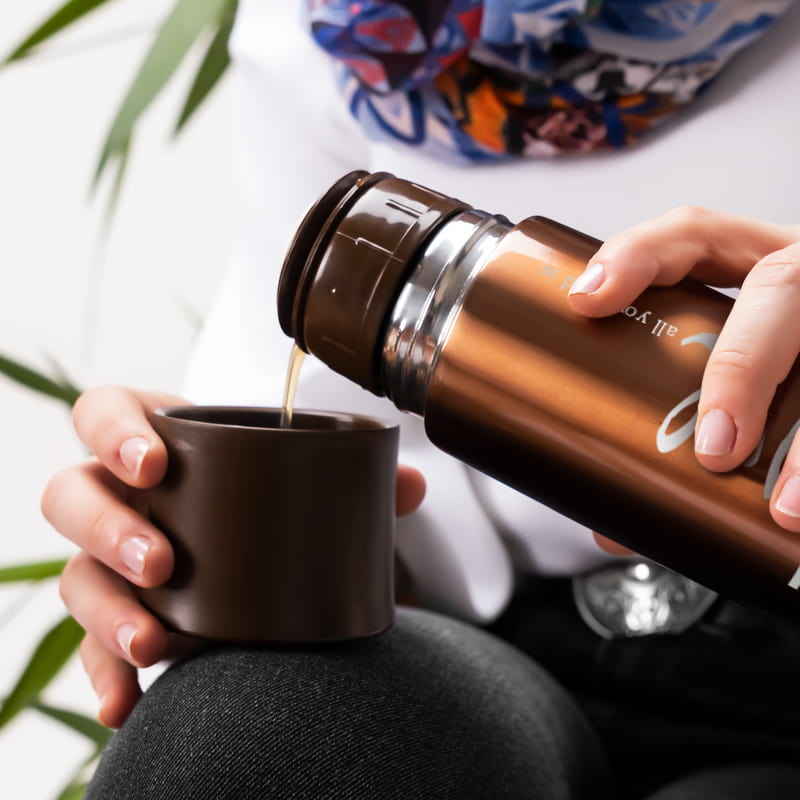 Sevgiliye Hediye Love Tasarımlı Çelik Termos