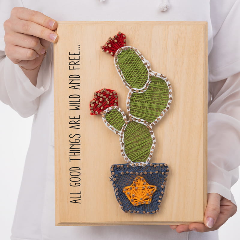 Sevimli Kaktüs Tasarımlı Filografi Yapım Seti