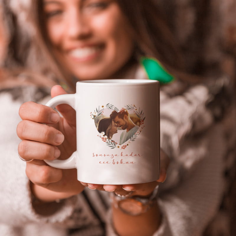Sonsuz Aşklara Fotoğraflı Kişiye Özel Kupa Bardak