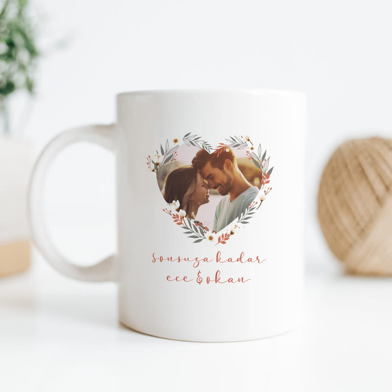 Sonsuz Aşklara Fotoğraflı Kişiye Özel Kupa Bardak