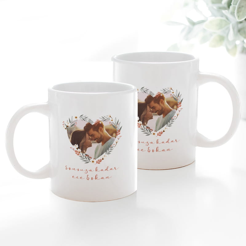 Sonsuz Aşklara Fotoğraflı Kişiye Özel Kupa Bardak