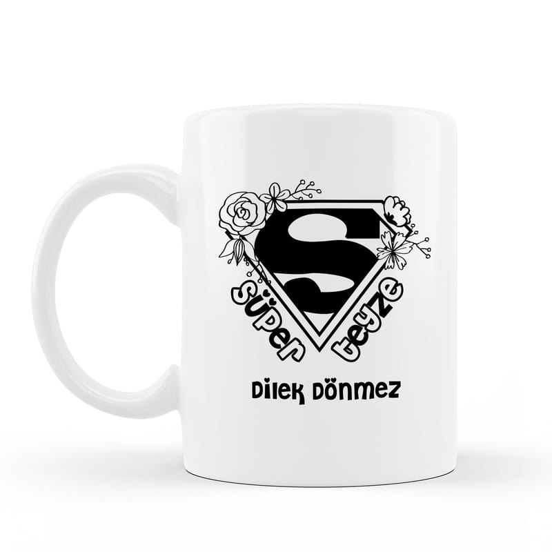 Süper Teyzelere Kişiye Özel Esprili Tasarım Porselen Kupa Bardak