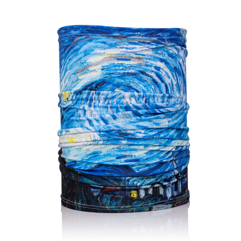 Van Gogh Yıldızlı Gece Tasarımlı Bandana Maske