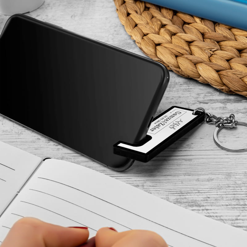 Yıldönümü Hediyesi Telefon Tutuculu Anahtarlık