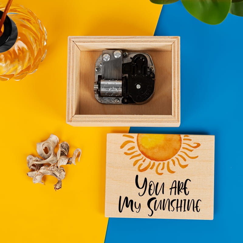 You Are My Sunshine Ahşap Müzik Kutusu