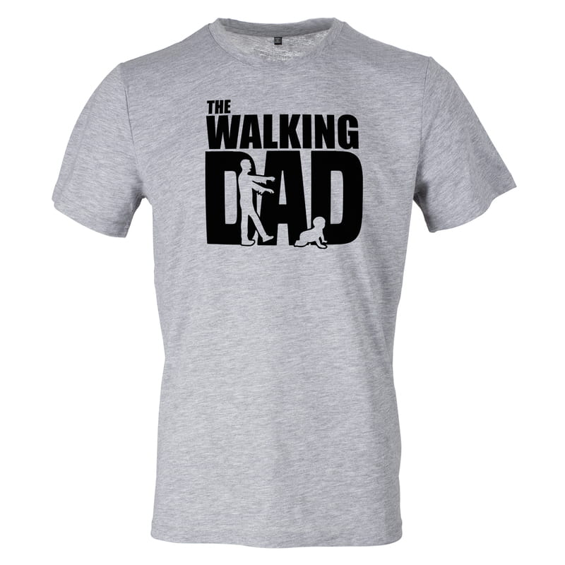 Babalar günü Hediyesi Esprili Zombi Tasarımlı Tişört - %100 Pamuklu Kumaş