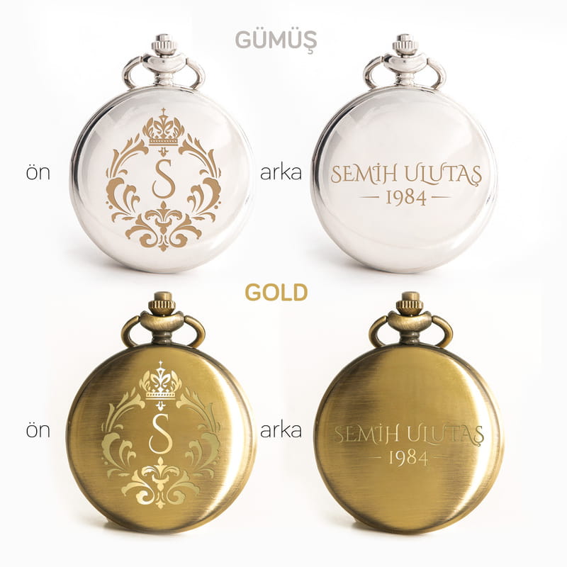 Doğum Günü Hediyesi Kişiye Özel Köstekli Cep Saati