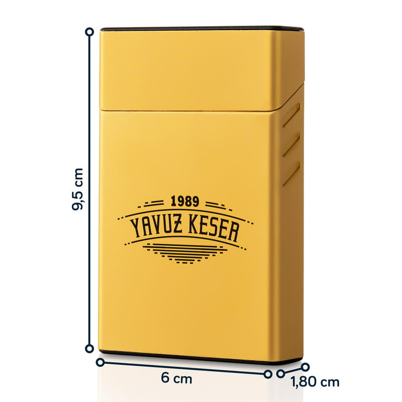 Doğum Günü Hediyesi İsim Yazılı Sigara Kutusu